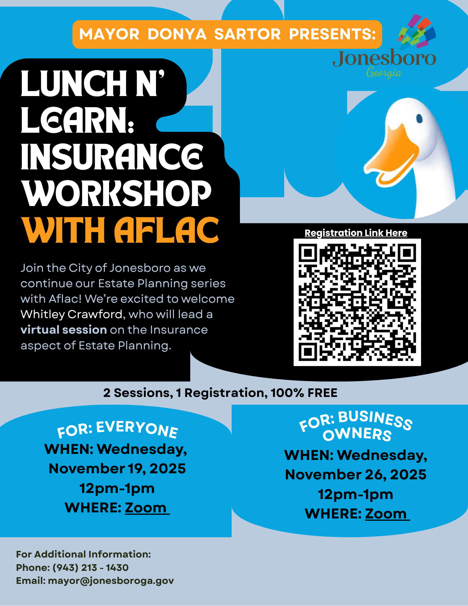 Estate Planning Series with — “Lunch & Learn: Insurance Workshops” — hosted by Whitley Crawford